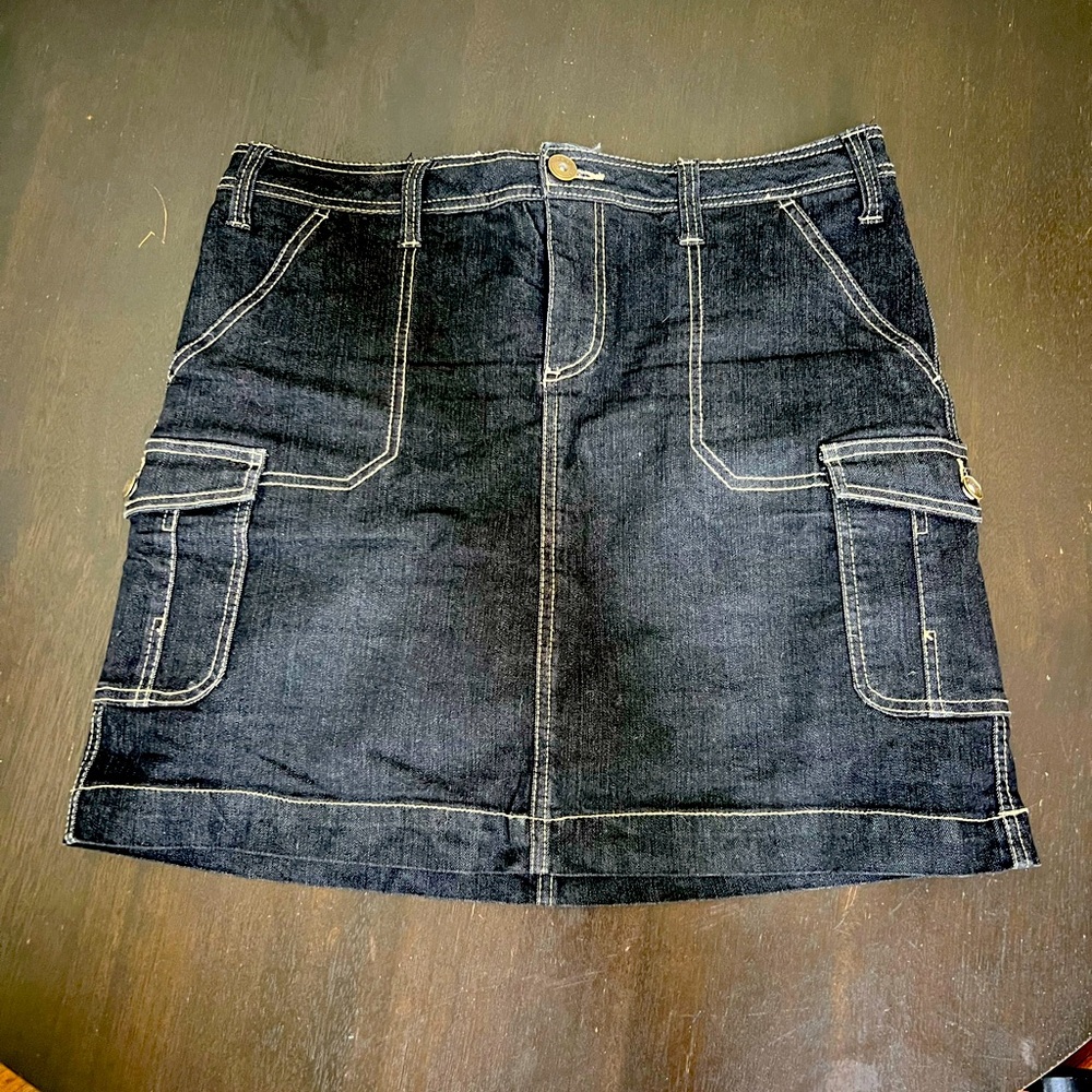 Baccini Denim Cargo Skort size 10